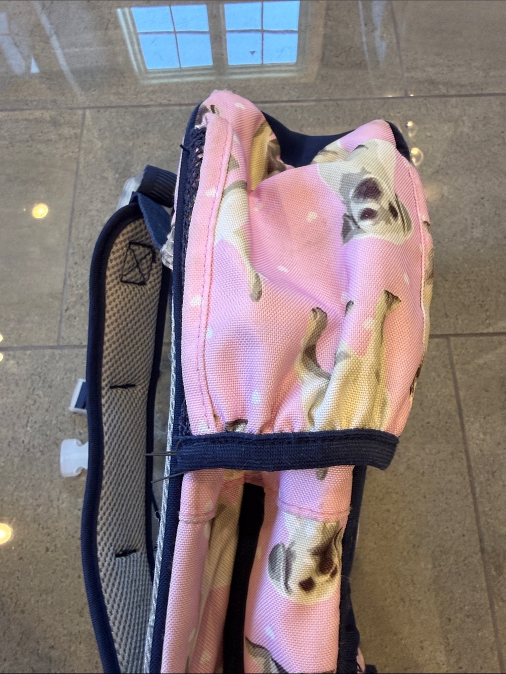 Pottery Barn Kids Pink Dog Print Backpack - Picture 6 of 12